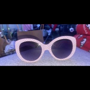 womens pink betsey johnson sunglasses
